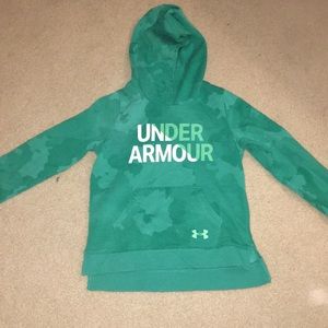 Camo teal under armor hoodie